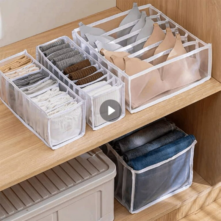 Dropship 4 Packs Plastic Storage Box Closet Organizer Foldable