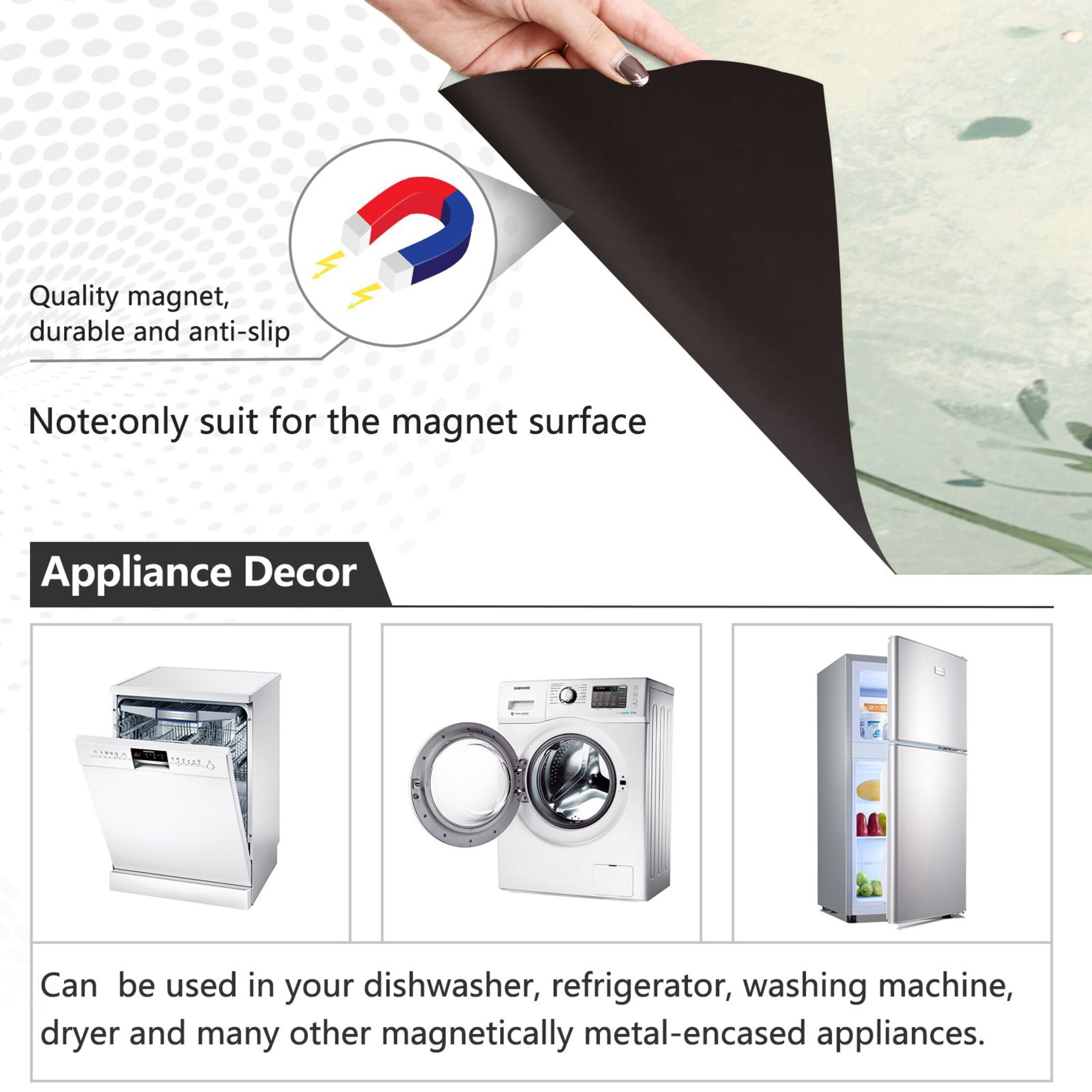Dishwasher Magnetic Sticker 23x26 Inch Refrigerator Magnetic Sticker Washing Machine Magnetic Sticker Kitchen Panel Magnetic Sticker Home Decor Cute Little Yellow Bird