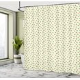 thumbnail image 4 of Ambesonne 1970s Shower Curtain, Raindrop Shapes Classical, 69"Wx70"L, Green Brown and Beige, 4 of 4