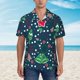 thumbnail image 2 of Fotbe Christmas Camisa Hawaiana para Hombre Unisex – Camisa Casual de Verano con Botones de Manga Corta de Algodón y Lino,3X-Large, 2 of 7