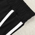thumbnail image 6 of Cyglowse Plus Size Capris Sweats Womens Petite Wide Leg Pedal Pushers Pull on Athletic Yoga Crop Pants Lady Stretch Skimmer w/Pocket Black XL, 6 of 7