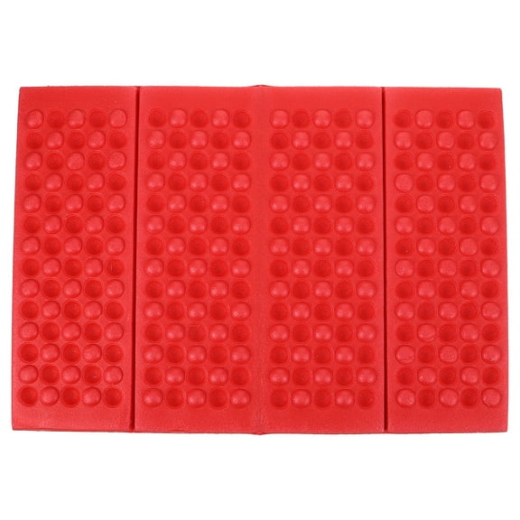 ibasenice Waterproof Red Sleeping Pad Foldable Portable Cushion Mat for Outdoor Activities