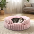 thumbnail image 1 of Klonfd Removable Round Bed Washable Cat Bed Soft With Bottom For Small Medium, 1 of 5