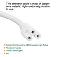 thumbnail image 5 of Uxcell T5 T8 LED Tube Connector Cable 50CM Male to Male Double End 6 Pack, 5 of 5