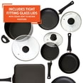 thumbnail image 6 of Imusa 12 Piece Hammered Nonstick Charcoal Cookware Set, 6 of 13