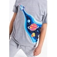 thumbnail image 4 of Short Sleeve T-Shirt with (Spaceship) Graphic - Grey, 4 of 11