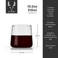 thumbnail image 4 of Viski Aurora Wine Glasses, Iced Coffee, Water Tumblers, 10.5oz Set of 4, 4 of 10