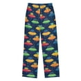 thumbnail image 2 of FORMRS Kids Pajama Pants with Pockets Size 11-12Y Boys Lounge Sleep Bottoms, Rainbow Space Cat, 2 of 8