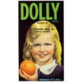 thumbnail image 2 of Anonymous 15x24 Black Ornate Framed Double Matted Museum Art Print Titled: Dolly Brand Citrus Label (1930-1950), 2 of 5