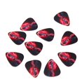 thumbnail image 1 of 10 Uds. De púas de guitarra de celuloide, púas de 0,71mm, calidad de diseño de guitarra de llama fresca perfke Púas de guitarra Púas Diseño de llama 10 piezas 0, 1 of 5