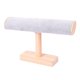 thumbnail image 1 of Soporte de madera para pulseras y brazaletes, organizador de collares y relojes. Gris, 1 of 7