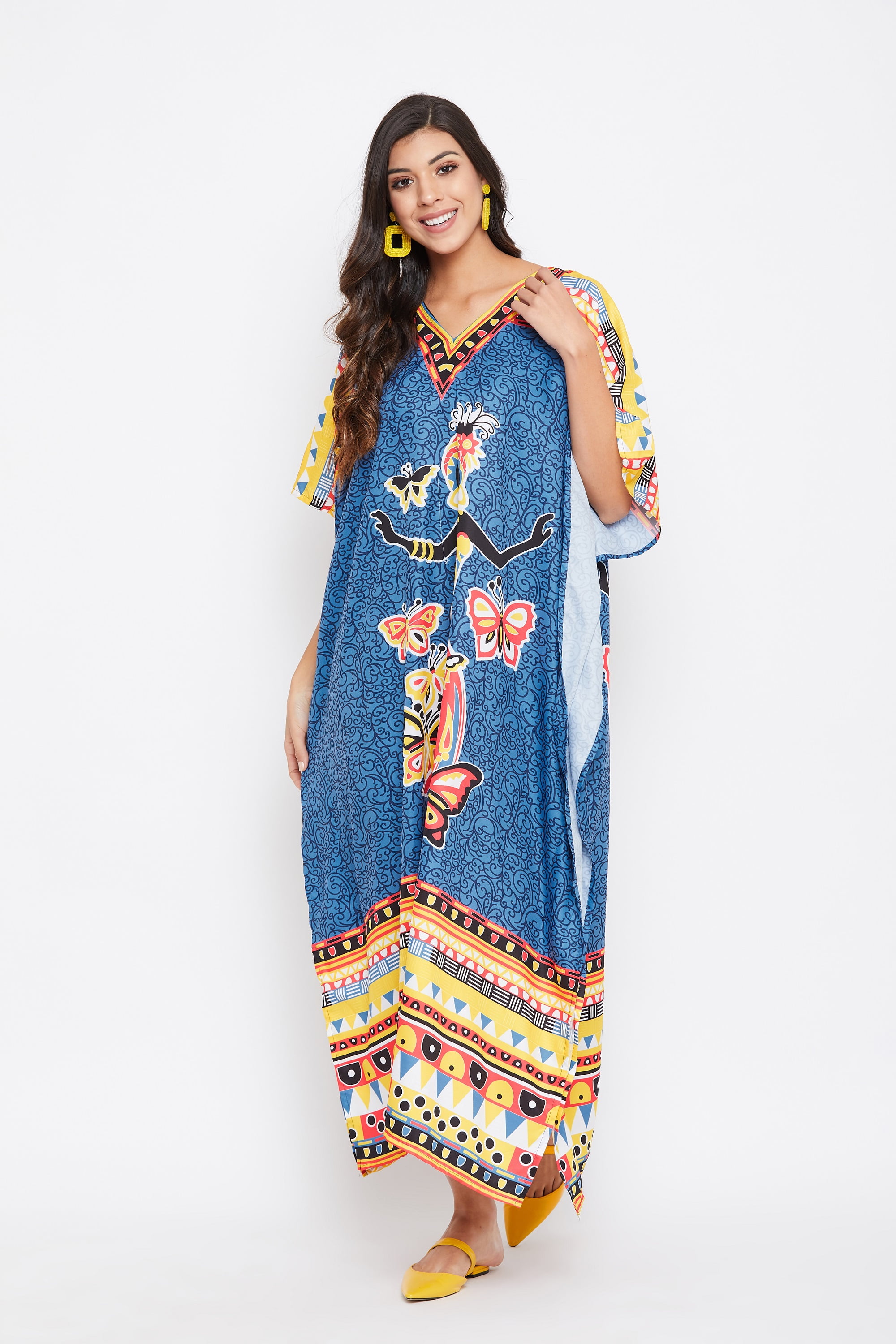 boho caftan long dress