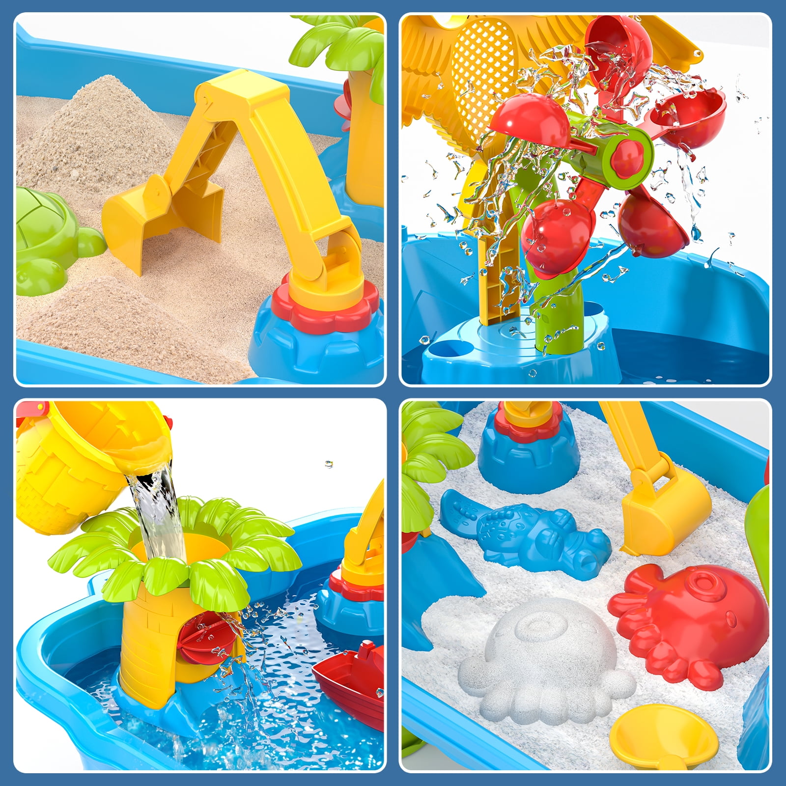 Lucky Doug Water Table for Toddlers Ages 18m+, Kids Outdoor Play Toys - Water Table