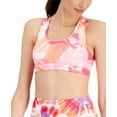 thumbnail image 3 of ID Ideology Women's Floating Petals Medium Impact Sports Bra Pink Size Large, 3 of 3