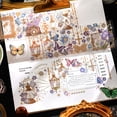 thumbnail image 4 of Paquete de pegatinas holográficas, pegatinas para álbumes de recortes, diseños en relieve a prueba de agua, paquete de 8 accesorios de diario para personalizar pertenencias, pegatinas decorativas con, 4 of 8