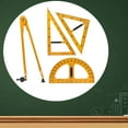 thumbnail image 4 of Large Number Math Geometry Ruler Teaching Supplies Measuring Rulers Tool for Chalkboard School White Board Board Engineering , 4 Pieces, As Described, 4 of 10