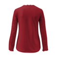 thumbnail image 5 of Women Elegant Casual Shirts Long Sleeve Lace Blouses Boho Floral Crochet Tops Plus Size Crewneck Dressy Tunic Dressy Lightweight Comfy Outfits Going Out Tops Ladies Fashion Trendy, 5 of 5