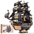 thumbnail image 1 of Puzzle de madera 3D ROKR Seahorse Barque modelo 603 piezas, 1 of 7
