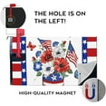thumbnail image 3 of 4th of July Patriotic Anemone Flower Mailbox Cover Magnetic Standard Size 21" x 18", America USA Red White Blue Floral Post Letter Box Wrap Decor American Flag Garden Yard Outdoor Decoration, 3 of 6