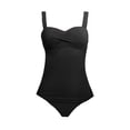 thumbnail image 3 of EHRWE Women's One Piece Swimsuits Ladies Fashion Sexy Pleated Slim Fit Bikini Solid Color Vacation Swimwear Beach Outfits, 3 of 3
