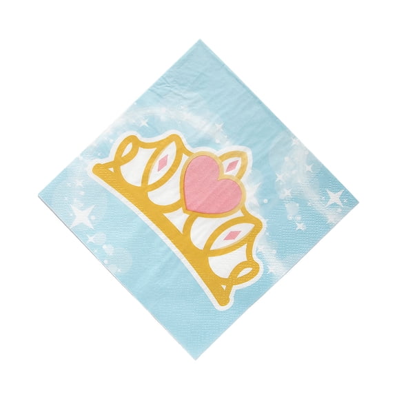 Princess Crown Luncheon Napkins - 16 Pieces