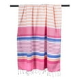 thumbnail image 3 of Design Imports Fouta Towel Pink Beachy Stripe, 3 of 10