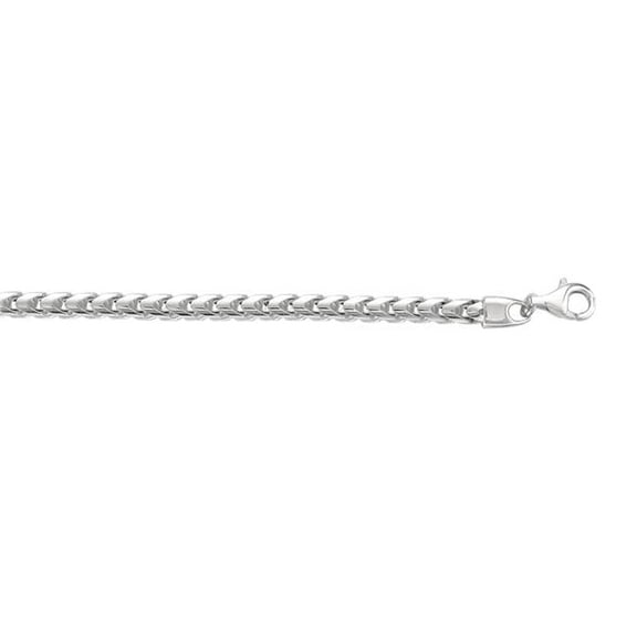 Royal Chain AGW346-24 24 in. Sterling Silver Polished Round Franco Chain with Lobster Clasp