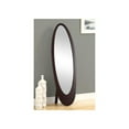 Monarch Specialties Standing mirror III Oval Wooden Framed Standing