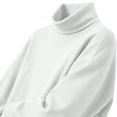 thumbnail image 4 of QINGFSAP Womens Turtleneck Top Long Sleeve Side Split Pullover Shirt Casual Loose Fit Fall Winter Blouse, 4 of 7