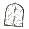 thumbnail image 4 of FashionCha Arched Window Wall Decor Metal Scroll Wall Decor Retro Farmhouse Rustic for Yard Imitation Rust Color, 4 of 9