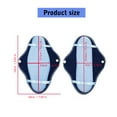 thumbnail image 3 of 8 Pieces Washable Cotton Menstrual Pads Friendly Period Products Reusable Sanitary Napkins with Storage Bag For Women, 3 of 8