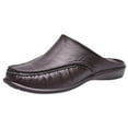 thumbnail image 2 of BONIXOOM Mens Slippers Clearance None None V-Day Casual Summer Shoes For Men Brown Size 9.5, 2 of 5