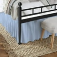 thumbnail image 2 of KP Linen Ruffled Bed Skirt with Split Corners Twin Size (28 Inch Drop) Platform Dust Ruffle Gathered Bedskirt with 400 Thread Count Microfiber Wrinkle Free Ruffled Gatherd Bed Skirt(Light Blue Solid), 2 of 2