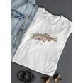 thumbnail image 3 of Salmo Trutta Slicus T-Shirt Women -Engin Selcuk Designs, Female 3X-Large, 3 of 4