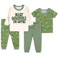 thumbnail image 2 of Gerber Baby Boys' 4-Piece Pajama Set, Green Avocado, 4T, 2 of 2