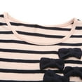 thumbnail image 3 of Richie House Girls' Striped Knit Dress with Matching Bows RH1672, 3 of 7