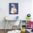 thumbnail image 3 of Stupell Industries Contemporary Book Stack & Cozy Mug Gold Floating Frame Canvas Art, 17 x 21, by Vanessa Stoilova, 3 of 8