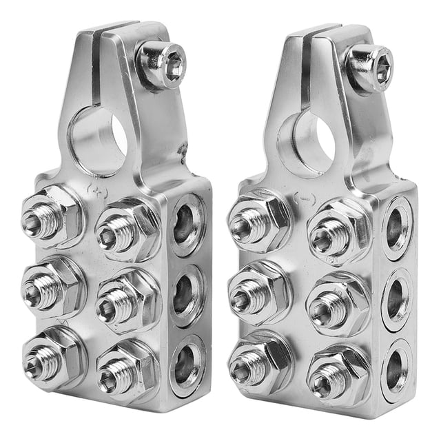 Abrazaderas De Terminales De Batería, Conectores De Terminales De Batería De 12 Alta Precisión Resistente Versátil Fácil Configuración Para RV