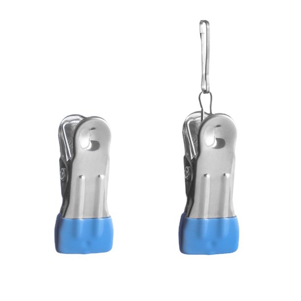20 pinzas de ropa de metal de acero inoxidable, antideslizantes y resistentes al óxido, pinzas de ropa lo suficientemente fuertes para calcetines, alimentos, fotos impermeabilizantes LingWen 8390605180514