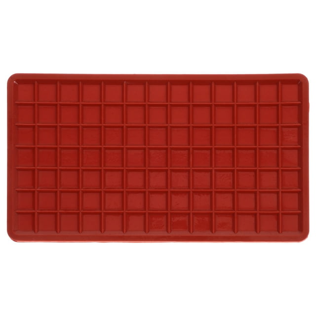 Miangastore Stainless Steel Iron Mat for Ironing Red 1Set 9.1X5.1X0.2in
