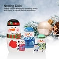 thumbnail image 4 of Handpainted Wooden Christmas Nesting Dolls Set, Multi Layer Nesting Home Decoration Perfect For Kids Toy, 4 of 8