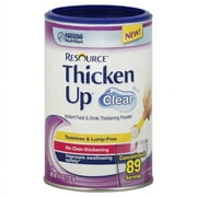 Resource Thicken Up Clear, Instant Food & Drink Thickening Powder, 4.4 Oz Canister