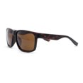 thumbnail image 3 of Classic Mens Sport Horn Rim Plastic Rectangular Sunglasses Matte Tortoise - Brown, 3 of 4