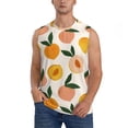 thumbnail image 2 of Lsque Peach1 Print Men's Cotton Blend Sleeveless Muscle Shirts (S-3XL)- Moisture Wicking, Odor Protection, UPF 30+,X-Large, 2 of 8