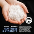 thumbnail image 6 of Continental Bedding 100% White Down Pillows, 30 oz. 550FP Pack of 2, Medium King Size, 6 of 8