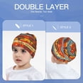 thumbnail image 6 of Sikiie Vibrant Autumn Forest Hues Toddler Beanie Kids Beanie Hat Warm Winter Hats for Boys Girls Knit Cap, 6 of 7