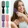 thumbnail image 2 of Organic Hair Brush No Tugging Detangling Brush Unique Detangler Curls Blow Comb Travel Comb Princess Hair Brush for Kids Stocking with Name Blushes for Kids Hairbrush Pro Toddler Hair Brushes Soft, 2 of 8