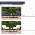 thumbnail image 4 of Mōd Furniture Bali 3-Piece Modern Outdoor Chat Set with Hand Woven All-Weather Wicker and Stylish Boho Navy Cushions, BALI3PC-NVY, 4 of 13