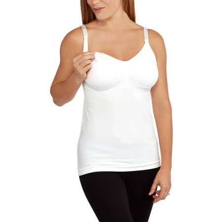 Labor of Love Maternity Essential Seamless Nursing Cami with Removable Pads-- Available in Plus