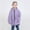 F-17Purple, variant on ZHOGXU Big Kids Girls Boys Hooded Jacket With Pocket Long Sleeve Zip Up Solid Color Windproof Lightweight Breathable Comfortable Coat For Outdoor Activities Brick Red 2-3 Years